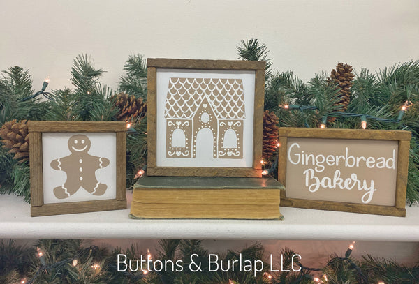 Gingerbread shelf sitters