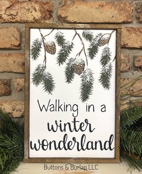 Winter wonderland, snowy pinecones