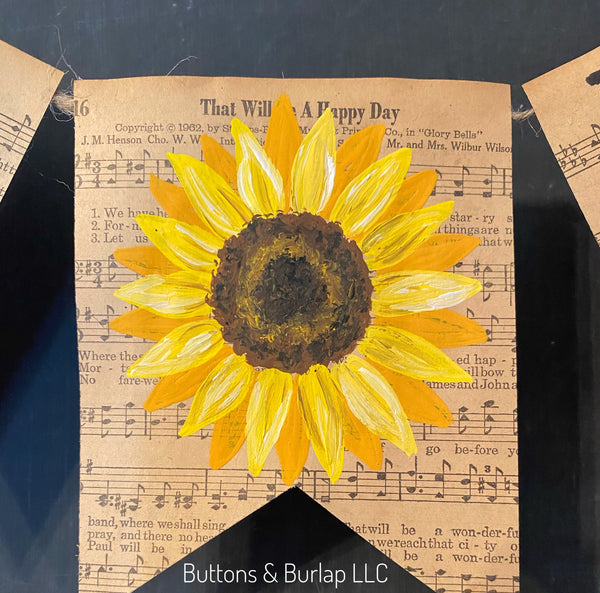 Joy hymn page banner (with sunflower)