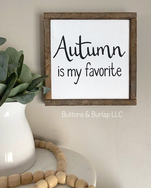 Autumn is my favorite