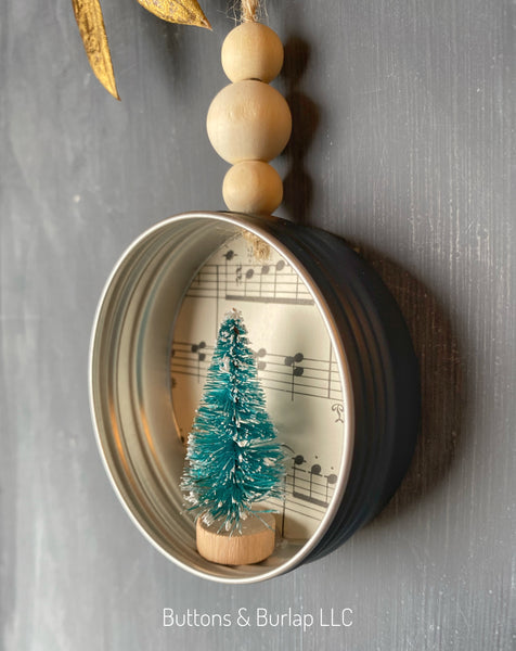 Bottle brush tree Christmas Ornament