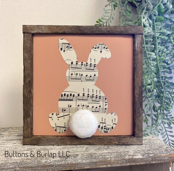Sheet music bunny shelf sitters