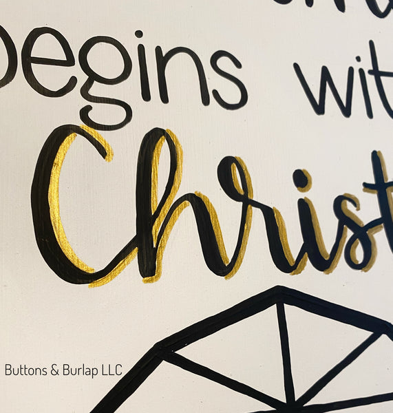 Christmas begins with Christ, nativity