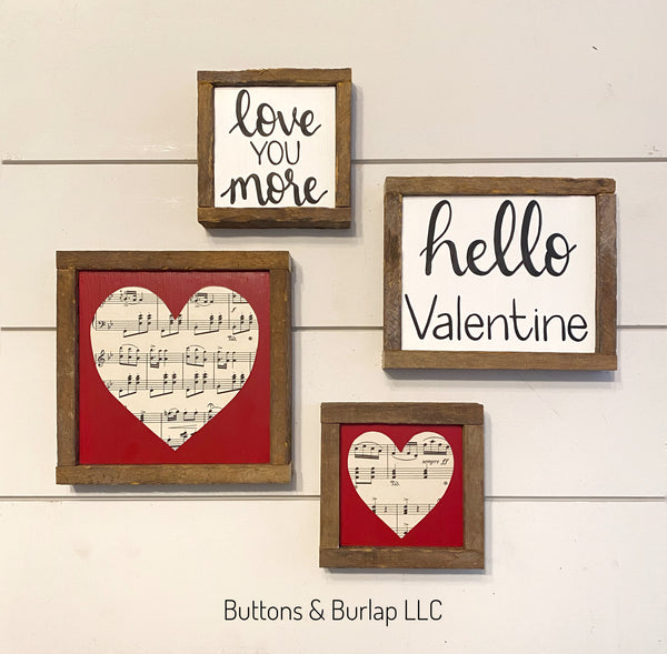 Valentine’s Day shelf sitters (red)
