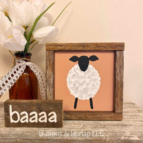 Sheep, baaaa lath sitter