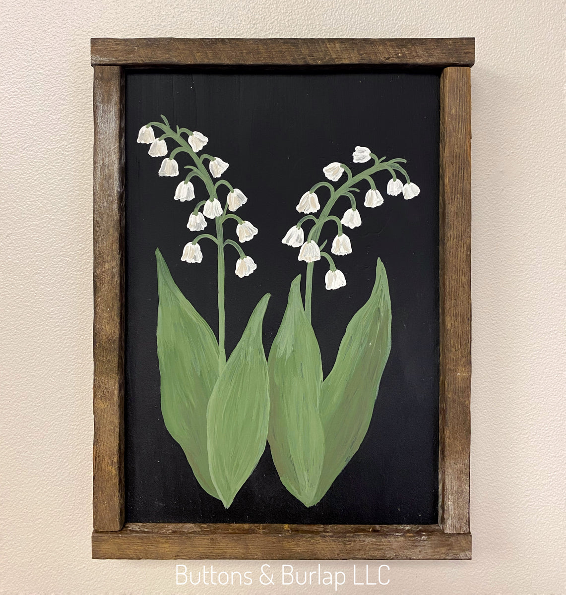 Lily of the Valley sign Buttons & Burlap LLC