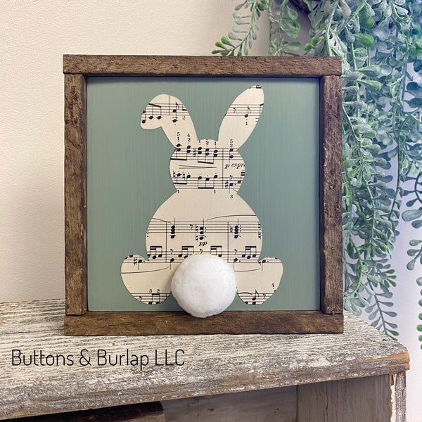 Sheet music bunny shelf sitters