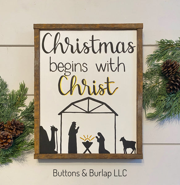 Christmas begins with Christ, nativity