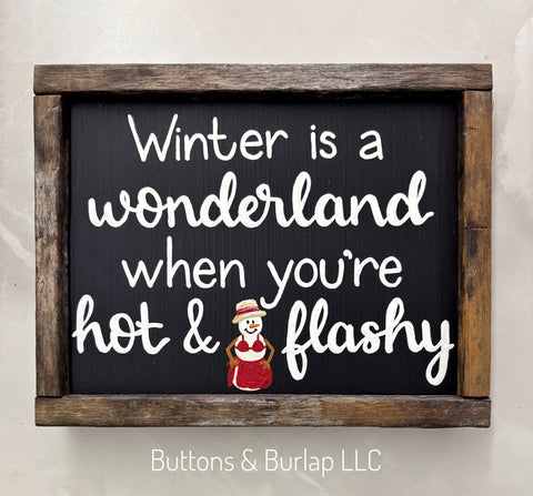 Hot & flashy winter sign