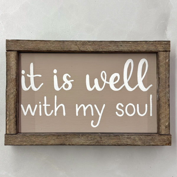 It is well with my soul