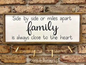 Family sign, photo hanger