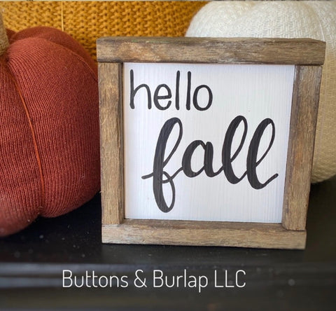 Hello fall shelf sitter