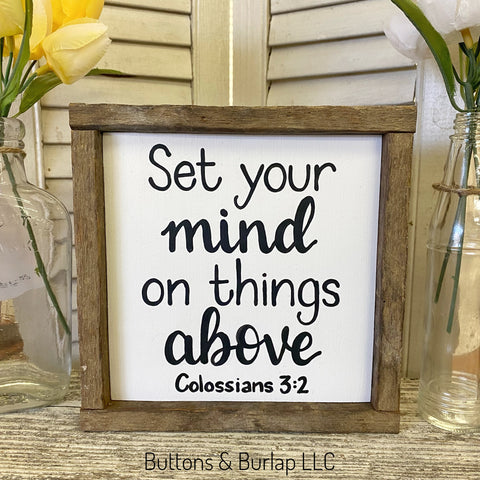 Set your mind on things above