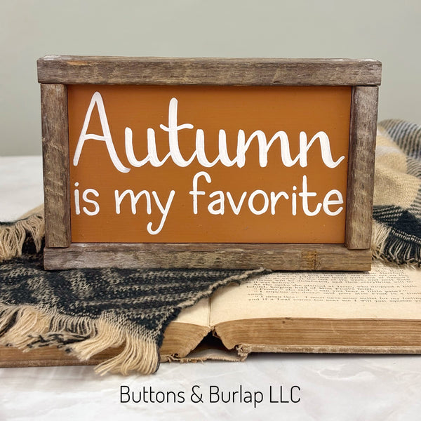 Autumn is my favorite