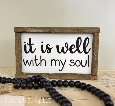 It is well with my soul