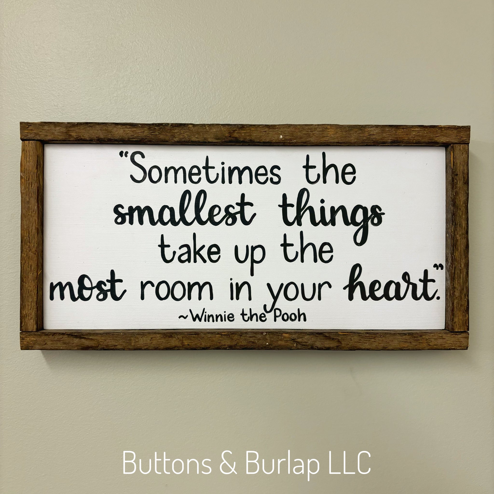 The smallest things ~Winnie the Pooh