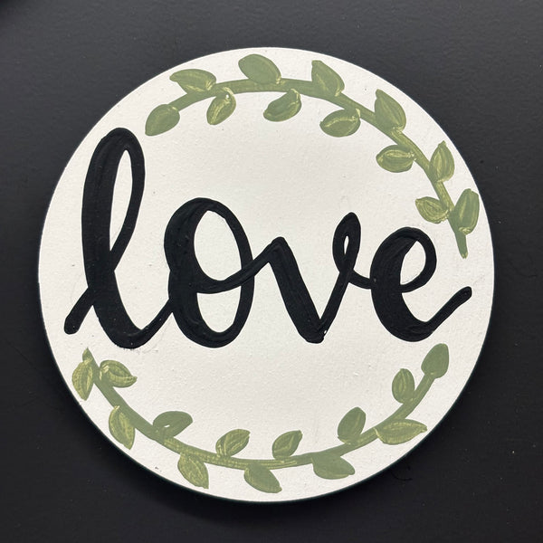 Joy, hope, love magnet
