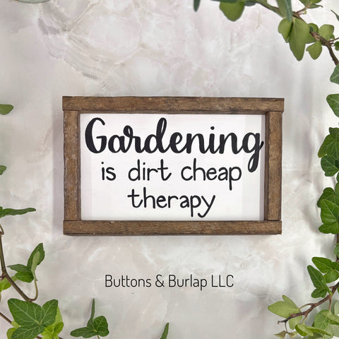 Gardening is dirt cheap therapy