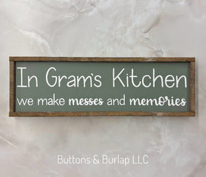 In this kitchen, messes & memories