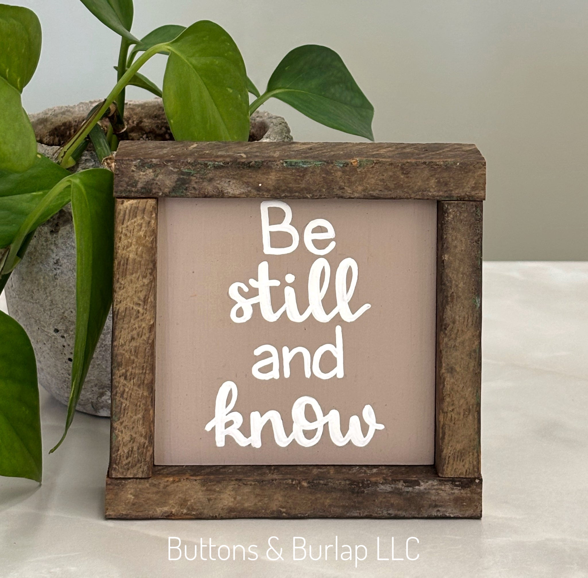 Be still and know