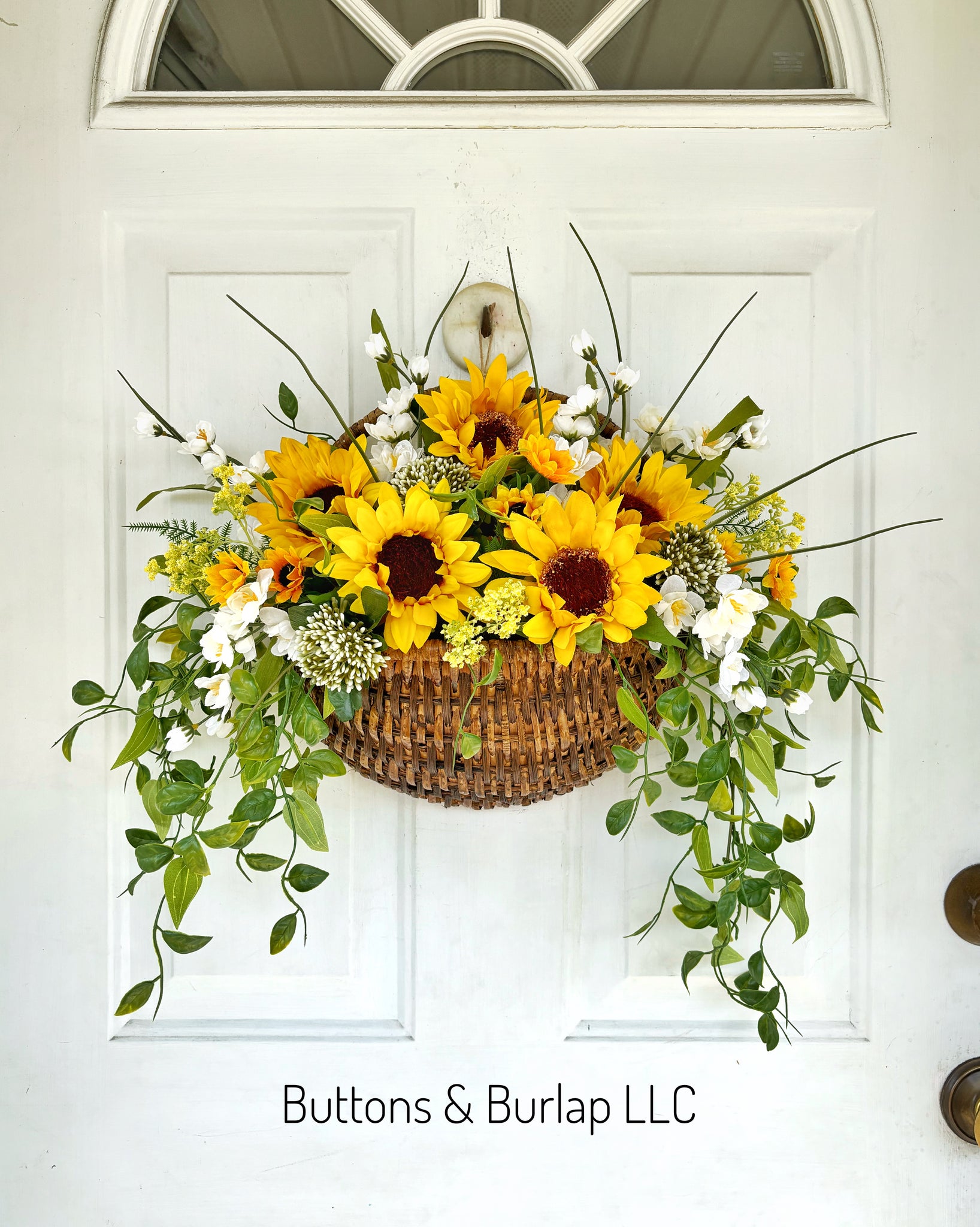 Sunflower Basket wreath
