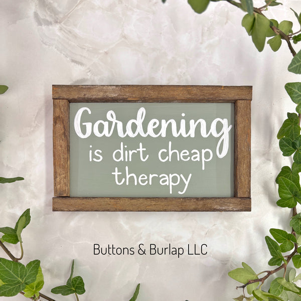 Gardening is dirt cheap therapy