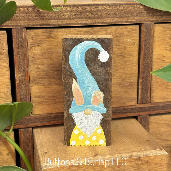 Spring bunny gnome lath sitters