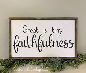 Great is thy faithfulness