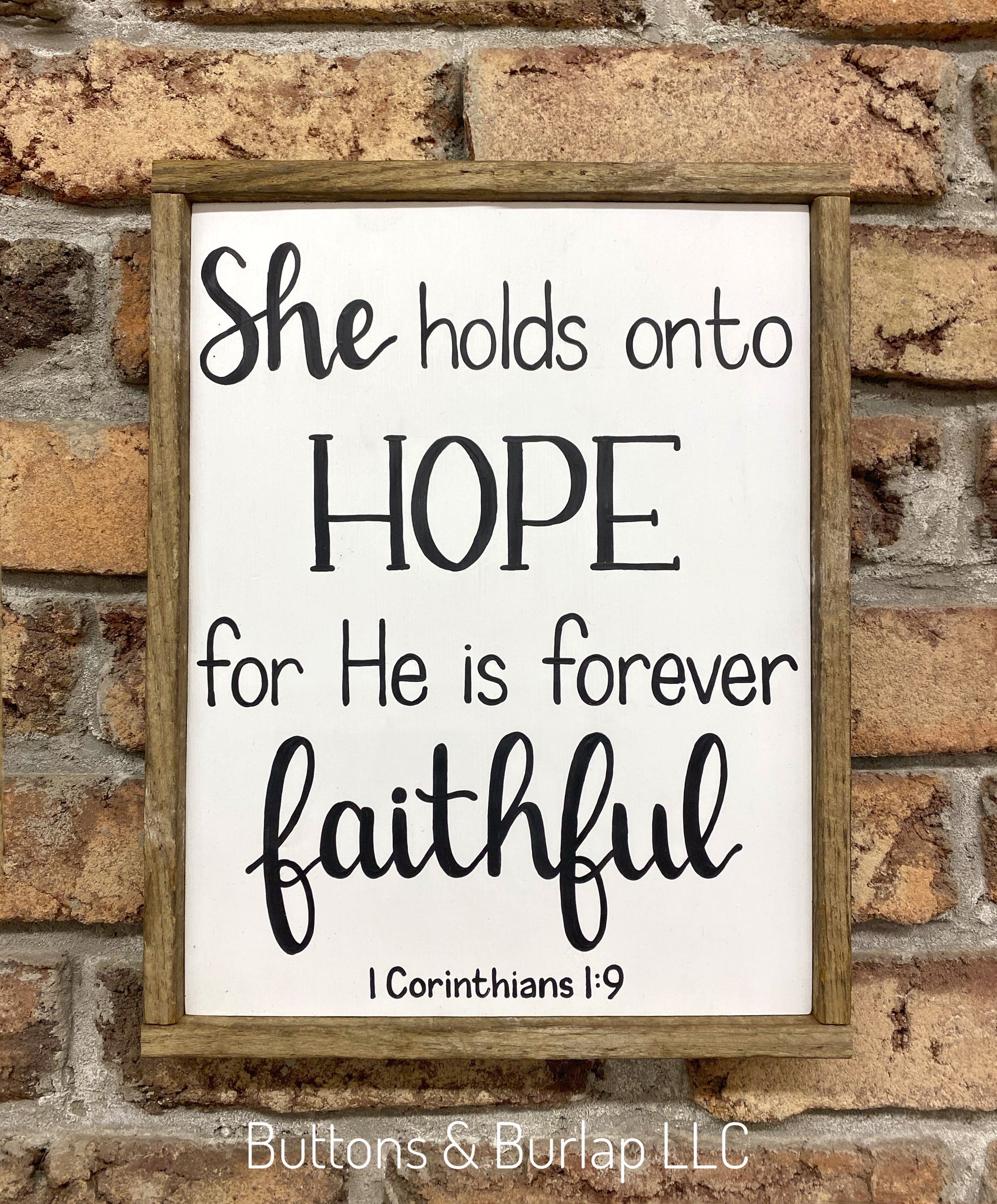 She holds onto HOPE