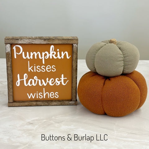 Pumpkin kisses Harvest wishes