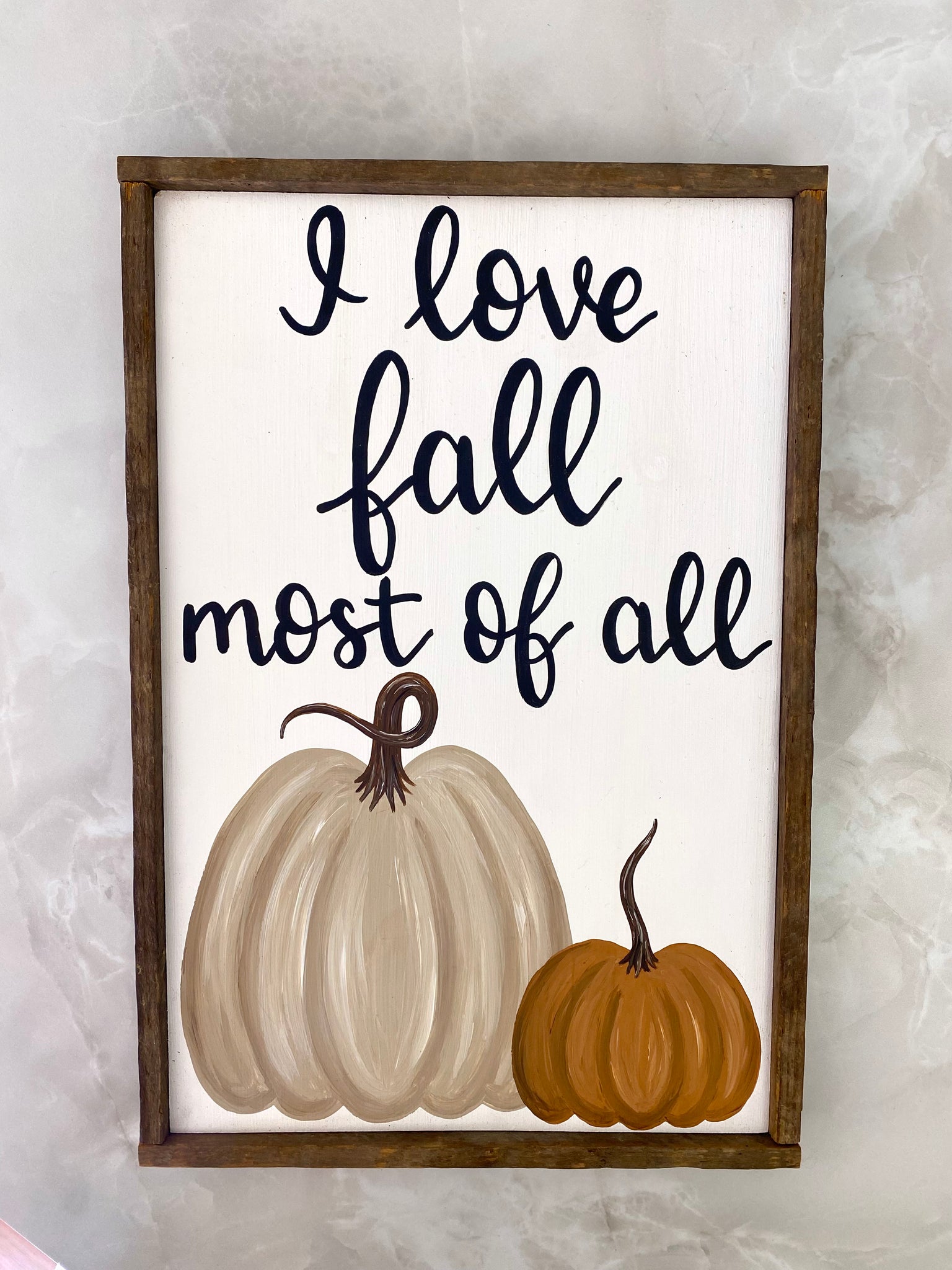 I love fall (pumpkins)