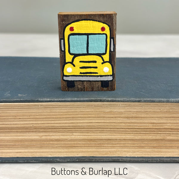 Teacher/School Themed mini lath sitters