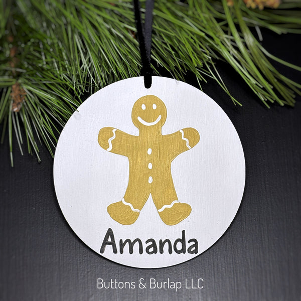 Personalized child’s name wood ornament