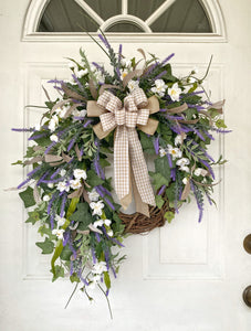 Lavender & ivy Spring/Summer wreath