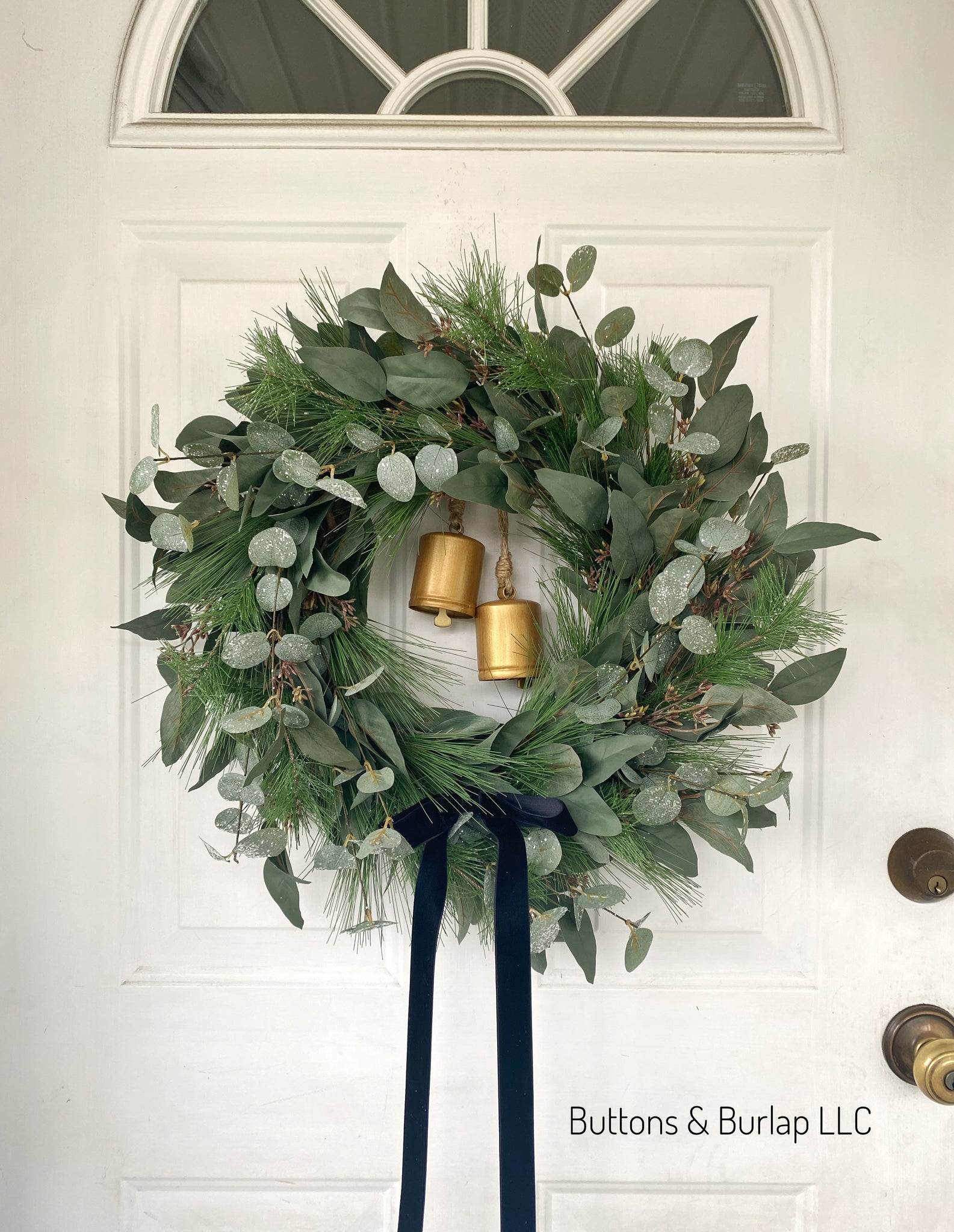Christmas/Winter wreath with bells