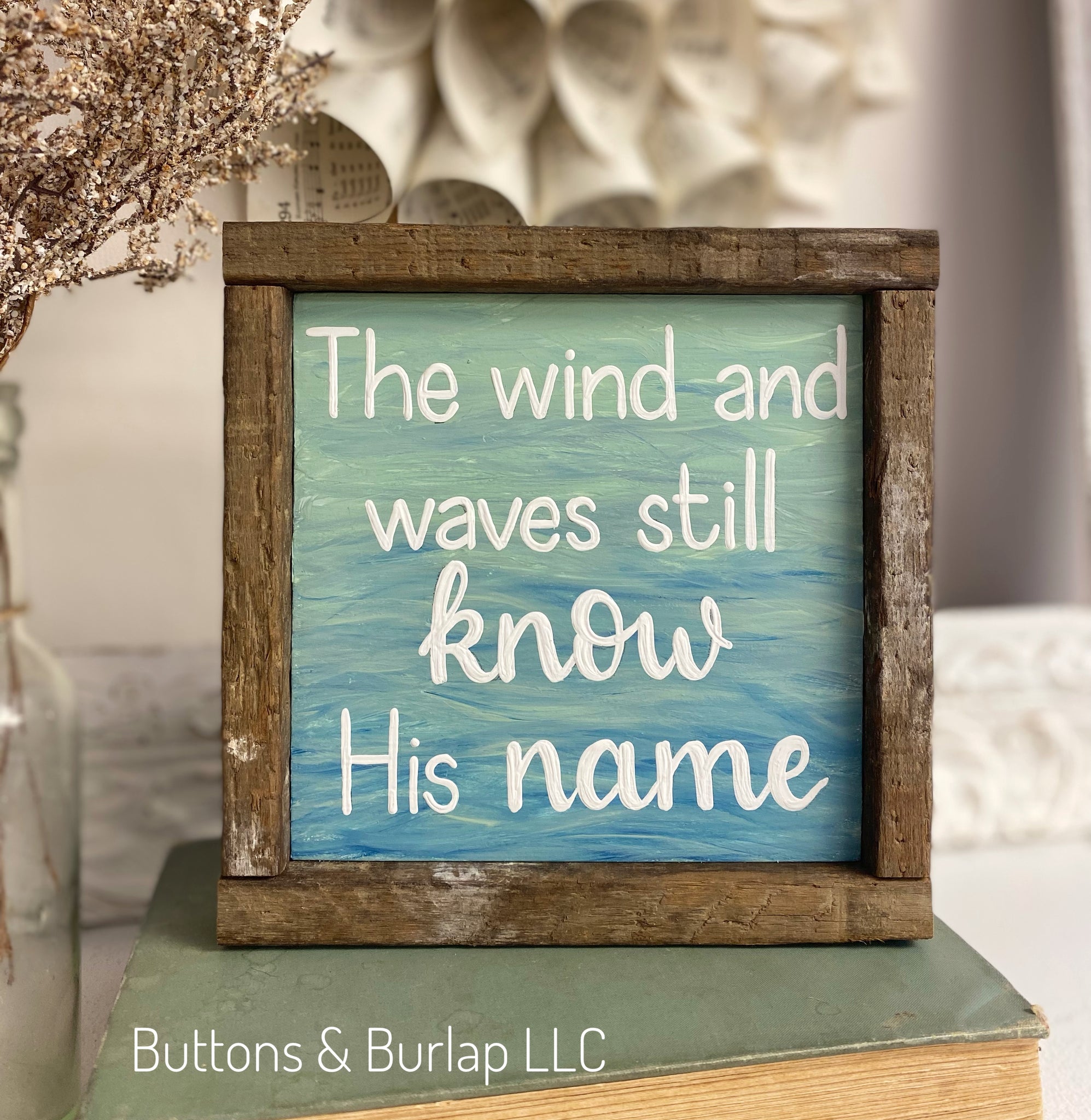 The wind and waves, water shelf sitter