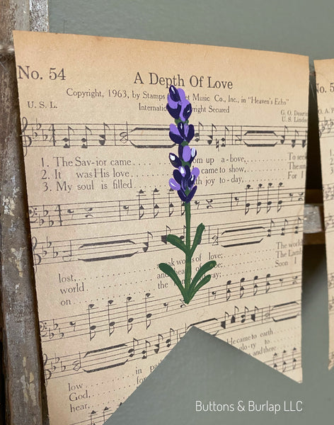 Spring hymn banners (flowers and nest options)