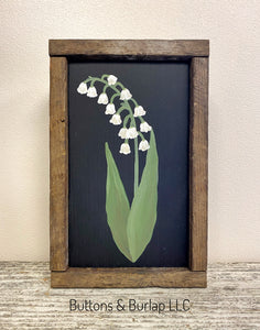 Lily of the valley shelf sitter