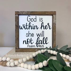 God is within her