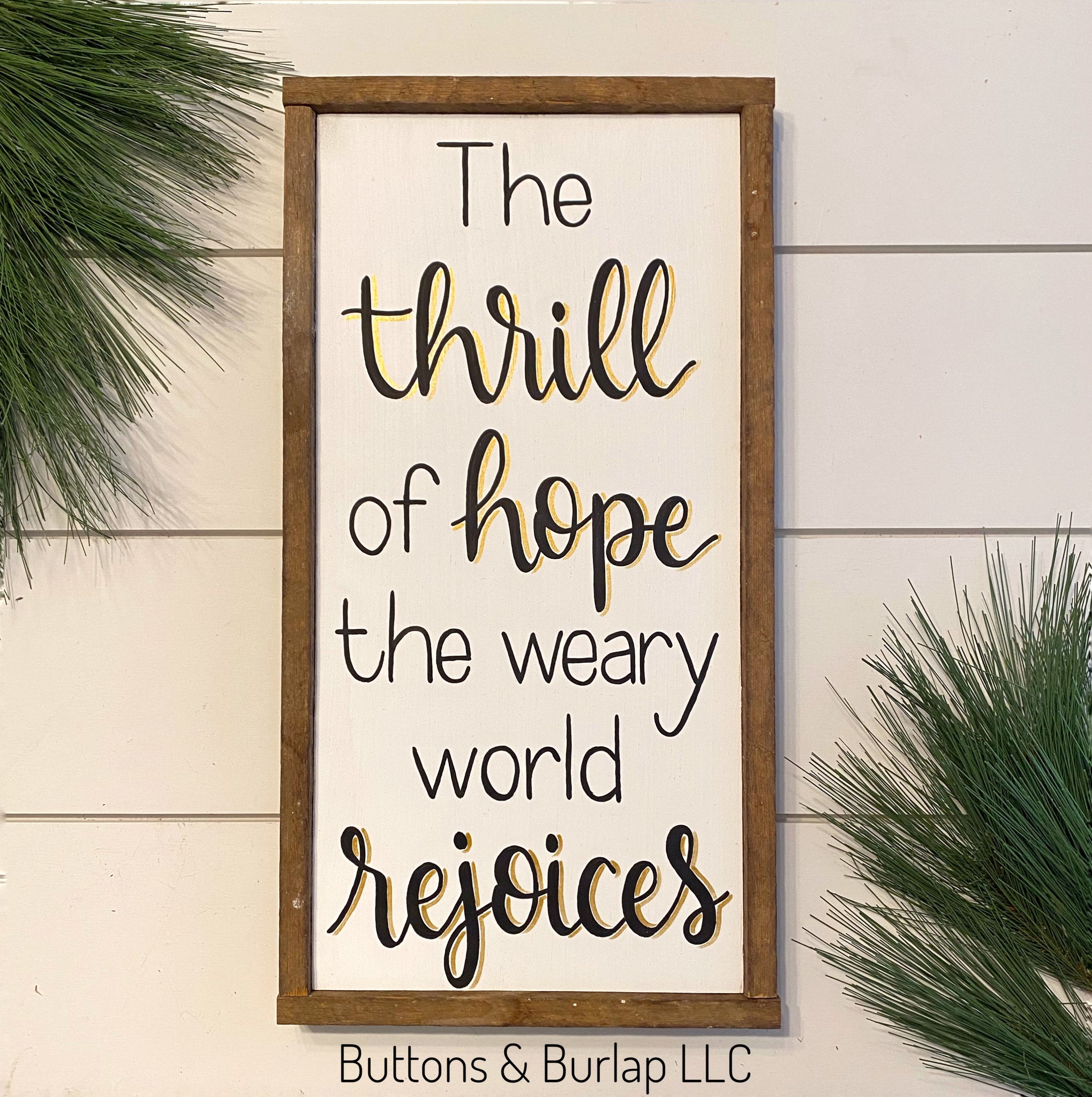 The thrill of hope the weary world rejoices