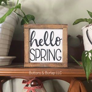 Hello Spring, or hello allergies mini shelf sitter