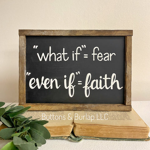 Even if = Faith